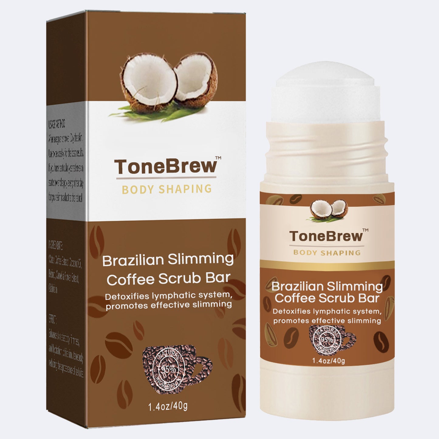 ToneBrew™ brasilianischer Kaffee-Peeling zum Abnehmen
